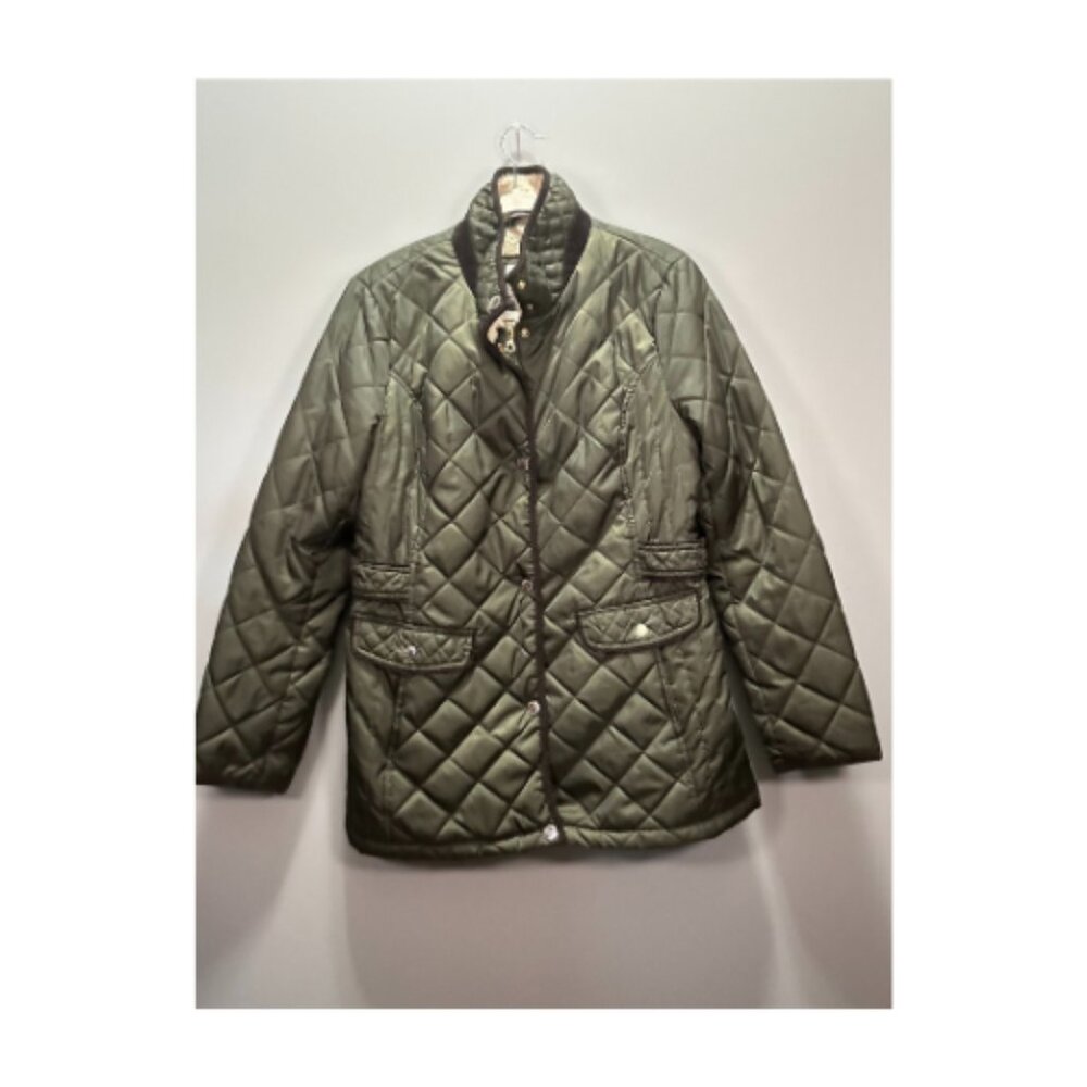 Olive Green Quilted Jacket